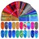Holographic Nail Foil Laser Metallic Broken Glass Transfer Foil Nail Wraps Nail Foils Starry Sky Nail Design Stickers Decals for Nail Art Accessories DIY Decoration - 50 Sheets