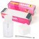 2 Boxes Lint Free Nail Wipes for Gel Nails, Cotton Pad Nail Wipe With Pumb Bottle Dispenser, and 1Pcs Cuticle Pusher