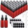 60 Pcs Mini Spray Bottles, 1 oz Small Plastic Fine Mist Spray Bottles with 5 Pcs Funnels and 10 Pcs Labels, Refillable Plastic Mini Travel Bottle for Essential Oils Travel Perfumes