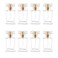 Glass Perfume Bottle Empty Refillable 8Pack Clear Travel Perfume Spray Atomizer Bottle 30ml Perfume Fine Mist Spray Bottle Perfume Bottle Atomizer Container with Spray Applicator (30ml Square, Clear