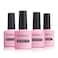 AIMEILI Hema Free Gel Nail Polish, Cruelty Free, Vegan, No Wipe Top Coat, No Wipe Matte Top Coat, Base Coat and Builder Base for Nails Gel Set