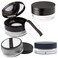 1 Pcs 20g(0.7 oz) And 1 Pcs 10g(0.33 oz) No Leaks Empty Reusable Plastic Loose Powder Container,Sponge Powder Puff,Elasticated Net Sifter,DIY Foundation Makeup Tool (2 Cases)