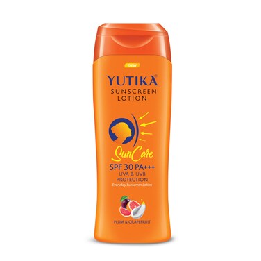Yutika Sunscreen Lotion SPF 30 PA+++ For Women And Men With Plum &amp; Grapefruit   UVA &amp; UVB Protection   Everyday Sunscreen Lotion For Face And Body (100/3.53 Fl Oz)