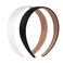 2 Pack Satin Headbands 1.3 Inch Wide Headband Girls Black Headband Women Non Slip Fashion Head Band Hair Bands Diy Hair Accessories Women Girls (Black&amp;White)