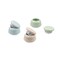 3pcs Cosmetic Sample Containers with Lid,Empty Ceramic Lip Balm Pot Jars,Ceramic Tea Jars Spice Jar,Ceramic Storage Containers for Creams Lipsticks