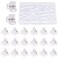JANYUN 48Pcs Clear Mini Hair Claw Clips for Girls Women Fine Hair Plastic Multifunction Clamp Clips Hair Accessories Gifts