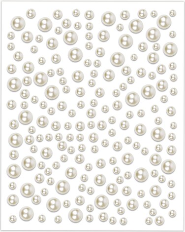 sticro 1920 Pcs Flatback Pearls for Nails &amp; Hair, Self-Adhesive Pearl Stickers for Nail Art Face Makeup, 3/4/5/6mm Assorted Sizes Hair Gems Nail Gems Pearls for Crafts