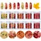 Maitys 10 Boxes Fall Nail Glitter Stickers Autumn Nail Leaves Thanksgiving Maple Leaf Nail Sequins Decor Halloween Christmas Holographic Nail Design Sequins Decals for Women DIY Nail Decoration