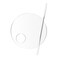 2 Pcs Acrylic Makeup Palette Makeup Mixing Tray with Makeup Spatula for Beauty Salon Color Cream Liquid Foundation Mixing Palette (Round)