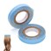 2 Rolls Hair Extension Tape, 9.84 Feet Hair Wig Tape Double Sided Adhesive Tape for Hair Extensions Hair Extension Tape Tabs Beauty Tools Hairstyling Essentials for Girls Women, Blue, 08231