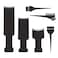 6 Pcs Balayage Highlighting Kit - Hair Color Board with Teeth, Foils, and Brush for Dyeing and Coloring