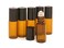 esowemsn 12Pcs 5ml Amber Empty Glass Roll-on Bottles with Stainless Steel Roller Balls and Black Cap for Essential Oil Perfumes Lip Balms