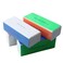 Erioctry 4PCS 4 Way Nail Buffing Block Nail Files Grit Nail File Buffer Sponge Emery Board Nail Art Care Buffing Mini Manicure Sanding Blocks Polishing Tool(Color Random)