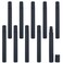10pcs Mini Spray Bottles, 5ml Plastic Refillable Empty Fine Mist Perfume Bottles Portable Sample Spray Containers for Travel Party Cosmetic Makeup Tool, Black