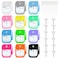 Jolbndcv 12 Pack Card Spray Bottle 45ml Portable Perfume Spray Bottle Mini Card Shape Reusable Sprayer Bottle Refillable Empty Bottles with Hook Funnels, Droppers