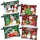 Zonon 6 Pcs Christmas Canvas Makeup Bags Small Cosmetic Bag Set with Zipper Portable, Cute Buffalo Plaid Style Pouch, Pencil Case Set Bulk for Women Student Holiday Travel Xmas Party Gifts Supplies