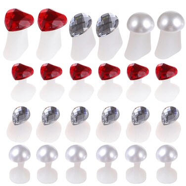 1 Set 24pcs Silicone Finger Divider Toe Separators for Nail Polish Toe Spacers Manicure Toe Separator Nail Diamonds Rhinestones Pedicure Toe Separator for Women