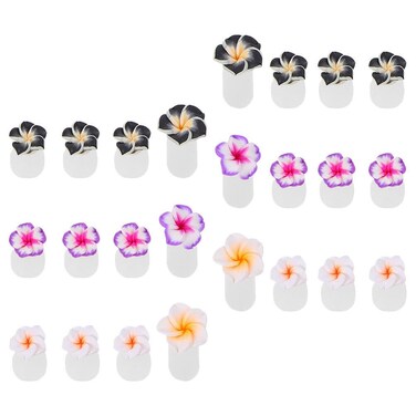 Beaupretty Toe Separator 24pcs Silicone Toe Separators Flower Pedicure Toe Nail Polish Separator Accessories For Salon Women Nail Supplies