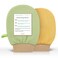 Exfoliating Glove 2 pcs, Exfoliating Mitt for Bath and Shower, 100% Vegan Viscose exfoliating body scrubber, Dead Skin Remover &amp; Body Scrubber Exfoliator, (Beige&amp;Green)