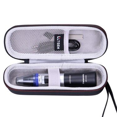 LTGEM EVA Hard Case for Panasonic Nose Hair Trimmer and Ear Hair Trimmer ER-GN30-K, Men's Wet/Dry Trimmer Cleaning System (Case Only)