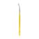 Bdellium Tools Professional Makeup Brush - Travel 708 Bent Eyeliner - Short Wooden Handle for Convenient Travel, For Smooth Application (Yellow, 1pc)