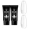 ROSALIND Clear Poly Nail Gel Nail Extension Poly, 2PCS 30ML Acrylic Poly Builder Gel Nail Extension Clear Colors Gel Poly for Nails, Gel Builder Nail Thickening Poly Nail Gel Tube