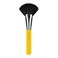 Bdellium Tools Professional Makeup Brush - Studio Series 991 Powder Fan - With Soft Synthetic and Natural Mixed Fibers, For Defining the Cheekbones (Yellow, 1pc)
