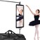 LPHUMEX Foldable Portable Full Length Mirror for Camping, Travel, Dancers, 32x13 Inch, Black, Hanging Folding Mirror for Dance, Full Body Travel Mirror