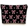 Black Pink Coquette Bow Makeup Bag, Funky Pouch Birthday Christmas Gift for Bestie Girls Daughter Bridesmaid Women, Preppy Gifts,Travel Makeup Bag for Women