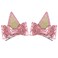 Ears Hair Clips, 1 Pair Glitter Hair Barrettes for Toddler Girls Birthday Decorations Halloween Costume Cosplay Accessories Party Supplies(Pink)