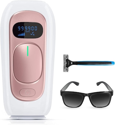 Laser Hair Removal for Women and Men Permanent IPL Hair Removal Device Upgraded to 999,900 Flashes Painless for Facial Legs Arms Bikini Whole Body Use