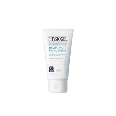 Physiogel Hydrating Facial Cream Moisturizer, Provides 72 hrs of Hydration for Normal to Dry Sensitive Skin, Fragrance Free, Strengthens Skin Barrier, Face Cream for Men &amp; Women, Ceramide, Squalane