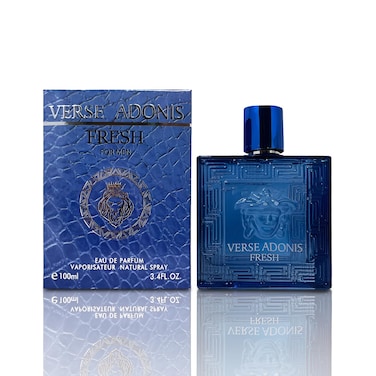Verse Adonis Fresh Cologne for Men Natural Spray Perfume Classic Scent Eau De Toilette for Daily Use 3.4 Fluid Ounce