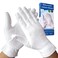 Cotton Gloves - for Beauty, Dry Hands, Eczema, Dermatitis and Psoriasis (Large, 3 Pairs)