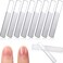 8 Pieces Nano Shiner Files Glass Natural Nail Files Crystal Shiner Buffer Polisher with Case for Natural Nails