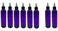Natural Farms 4 oz Plastic Purple Cosmo BPA FREE Bottles - 8 Pack Empty Refillable Containers - Essential Oils - Hair - Aromatherapy - Black/Natural Twist Open/Close Cap - Made in the USA