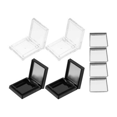 1Set Empty Blusher Trays Square Magnetic Eyeshadow Lipstick Palette Make Up Pans Case Container Cosmetics Sub Package Holder for DIY Homemade