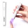 AIRSEE Mini Handheld UV Light for Gel Nails,Portable Rechargeable Nail Lamps,2 Timers for Fast Nail Extension,Rhinestone Glue Decoration,Gel Nail Strips at Home,Travel(White)