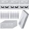 50 Sets Empty Eyelash Case Set, Include 50 Empty Eyelash Box Lash Box Packaging Eyelash Storage Box, 50 Eyelash Box Tray False Eyelash Storage Box Tray, 50 Internal Background Paper (Pink)