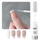 GAOY White Swirl Gel Nail Polish Art Liner, 8ml Classic Colors Nail Paint Design with Thin Brush, UV Light Cure for DIY French Manicure at Home