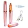 2 Pack USB Rechargeable Portable Electric Eyebrow Trimmer Pen for Women,Painless Precision Eyebrow Hair Remover, Safe Eyebrow Shaver Razor Tool for face Leg Lip Armpit Hand(Rose Gold)