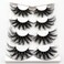 Losha 25mm Lashes Big Fluffy False Eyelashes 3D Dramatic Long Volume Faux Mink Lashes Pack 4 Pairs
