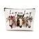 Cute Western Horse Makeup Bag Horse Gifts for Girls Women Horse Print Stuff Merch for Horse Lovers Funny Christmas Birthday Gifts for Teens Best Friend BFF Coworker Sister Hay Girl Cosmeticcase
