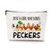 Cute Pecker Makeup Bag Pecker Gifts for Women Girls Pecker Decor Stuff Merch for Pecker Lover Funny Christmas Birthday Gifts for Teens Best Friend Daughter BFF Sister Who Loves Peckers Cosmeticcase