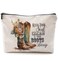 Western Cosmetic Bag - Cowgirl Stuff, Gifts for Women, Womens Makeup Bag