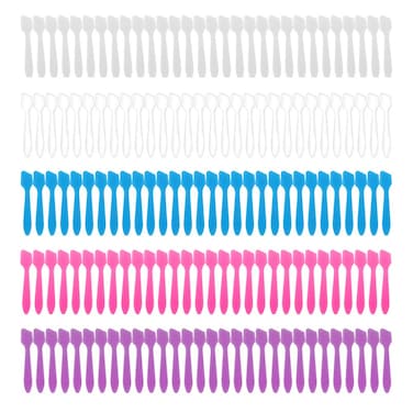 300 Pack MINI Makeup Spatulas, Reusable Cream Tip Spatulas Frosted Cosmetic Spatulas Scoops by Accmor