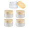 5Pcs Glass Jars with Lids, 15 Grams/15 ML Empty Cosmetic Containers with Lid Small Refillable Glass Makeup Containers Jars Travel Cosmetic Containers for Lotion, Cream, Ointments, Samples.