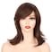 Onedor 14" Women Long Wig Synthetic Full Head Highlights Hairpiece with Fringe for Women (8H12)