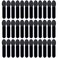 AUEAR, 50 Pack Disposable Eye Shadow Brushes Applicators Sponge Oval Tipped Dual Sides Brush Makeup Tool Black