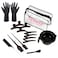 OPAWZ 16Pcs Hair Dye Coloring Kit, Brush and Mixing Bowl Set, Hair Dye Tools Kit, Include Mixing Bowl, Applicator, Clips, Brushes, Comb, Gloves and Reusable Travel Bag for DIY Salon